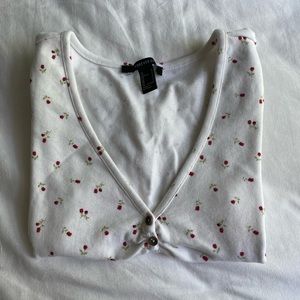 floral lettuce trim top